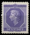 Канада 1953 г. • Sc# 330(Gb# 461) • 4 c. • Коронация Елизаветы II • MH OG XF