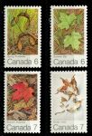 Канада 1971 г. • Sc# 535-538 • 6 - 7 c. • Листья клена (сезоны) • полн. серия • MNH OG VF