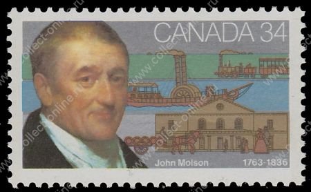 Канада 1986 г. • Sc# 1117 • 34 c. • Джон Молсон • MNH OG VF
