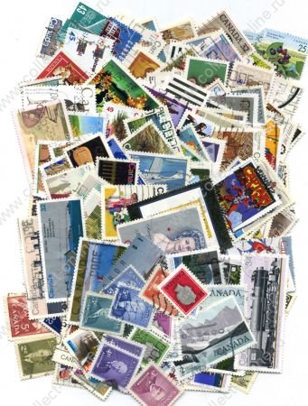 Канада • XX век • набор 200 разных старых марок • Used F-VF