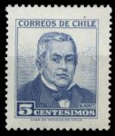 Чили 1960-1967 гг. • SC# 327 • 5 c. • Мануэль Монтт • MNH OG VF