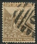 Мыс Доброй Надежды 1884-1890 гг. • Gb# 50 • 2 d. • сидящая "Надежда" • стандарт • Used F-VF