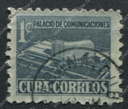 Куба 1952 г. • SC# RA16 • 1 c. • Национальный центр телекоммуникаций • фискальный выпуск • Used F-VF (1)