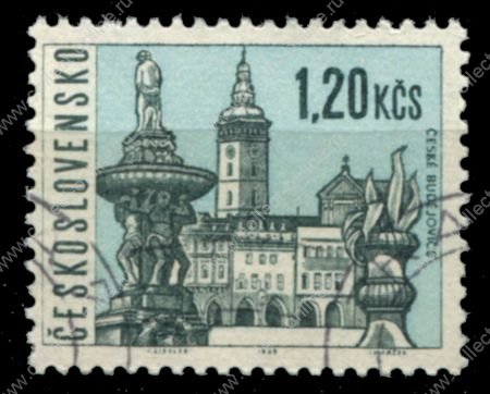 Чехословакия 1965-1984 гг. • Mi# 1578 • 1.20 Kr. • Ческе Будеёвице  • стандарт • Used VF
