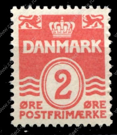 Дания 1933-1940 гг. • SC# 221 • 2 o. • стандарт • MNH OG XF