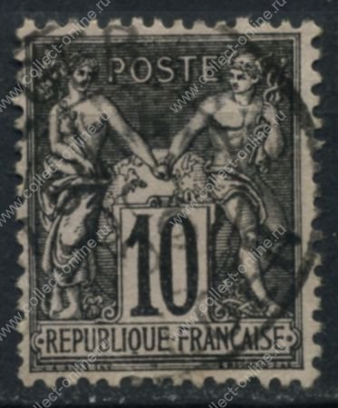 Франция 1898-1900 гг. • SC# 106 • 10 c. • Мир и торговля • тип I • стандарт • Used F-VF