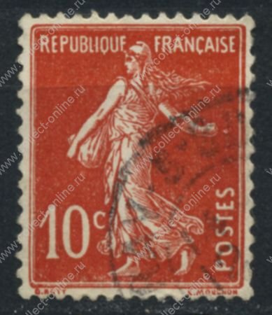 Франция 1906-1937 гг. • SC# 162 • 10 c. • Сеятельница • стандарт • Used F-VF
