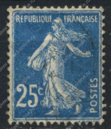 Франция 1906-1937 гг. • SC# 168 • 25 c. • Сеятельница • стандарт • Used F-VF