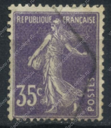Франция 1906-1937 гг. • SC# 175 • 35 c. • Сеятельница • стандарт • Used F-VF
