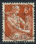 Франция 1957-1959 гг. • Sc# 833 • 6 fr. • крестьянка • стандарт • Used F-VF