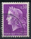 Франция 1967 г. • Sc# 1198 • 30 c. • Марианна • стандарт • Used F-VF