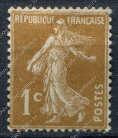 Франция 1932-1937 гг. • Iv# 277B • 1 c. • Марианна-сеятельница • стандарт • MNH OG VF