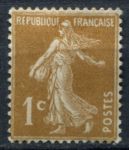 Франция 1932-1937 гг. • Iv# 277B • 1 c. • Марианна-сеятельница • стандарт • MNH OG VF