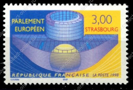 Франция 1998 г. • Iv# 3206 • 3 fr. • Новое здание Европарламента • MNH OG VF