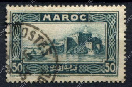 Французское Марокко 1933-1934 гг. • Iv# 139 • 50 c. • Архитектура и виды страны • Used F-VF