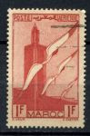 Французское Марокко 1939-1940 гг. • Iv# A44 • 1 fr. • авиапочта • Used F-VF