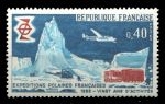 Франция 1968 г. • Mi# 1639 • 0.40 fr. • 20-летие начала полярных экспедиций • MNH OG VF