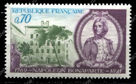 Франция 1969 г. • Mi# 1679 • 0.70 fr. • Наполеон Бонапарт (200 лет со дня рождения) • MNH OG VF