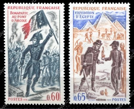 Франция 1972 г. • Mi# 1812-1813 • 0.60 и 0.65 fr. • История Франции • полн. серия • MNH OG VF