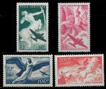 Франция 1946-1947 гг. • Mi# 748-51(SC# C18-21) • Герои древнего мира(аллегории полетов) • авиапочта • полн. серия • MH OG VF ( кат. - $15- )