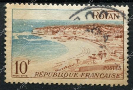 Франция 1954 г. • Mi# 1006 • 10 fr. • Виды и достопримечательности Франции • Руайан • Used VF