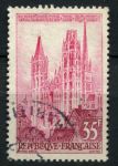 Франция 1957 г. • Mi# 1164 • 35 fr. • Виды и достопримечательности Франции • Кафедральный собор Руана • Used VF