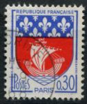 Франция 1965 г. • Mi# 1497 • 30 c. • геобы французских городов • г. Париж • стандарт • Used VF
