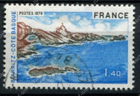 Франция 1969 г. • Mi# 1653 • 1 fr. • Виды и достопримечательности Франции • Биарриц • Used VF