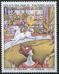 Франция 1969 г. • Mi# 1687 • 1 fr. • Французская живопись, Жорж Сёра • MNH OG VF