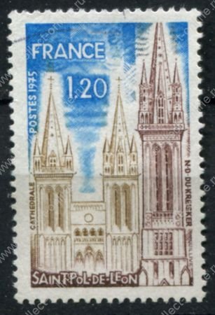 Франция 1975 г. • Mi# 1902 • 1.20 fr. • Виды и достопримечательности Франции • Сен-Поль-де-Леон • Used VF