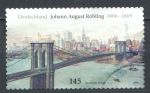 Германия • ФРГ 2006 г. • Mi# 2545 • €1.45 • Джон Рёблинг (200 лет со дня рождения) • Бруклинский мост • Used VF ( кат.- € 3.50 )