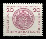 ГДР 1956 г. • Mi# 543 • 20 pf. • 500 лет университету Грайфсвальд • MNH OG VF