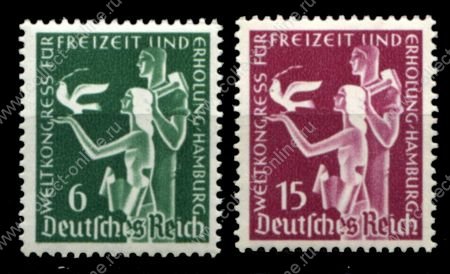 Германия 3-й рейх 1936 г. • Mi# 622-623 • Международный туристический конгресс • полн. серия • MH OG VF