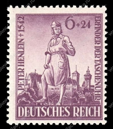 Германия 3-й рейх 1942 г. • Mi# 819 • 6+24 pf. • 400 лет со дня смерти Хейнляйна • MNH OG VF