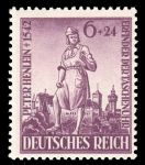 Германия 3-й рейх 1942 г. • Mi# 819 • 6+24 pf. • 400 лет со дня смерти Хейнляйна • MNH OG VF