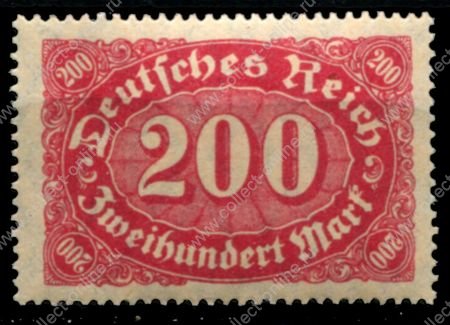 Германия 1922 г. • Mi# 220 • 200 марок • стандарт • MNH OG VF