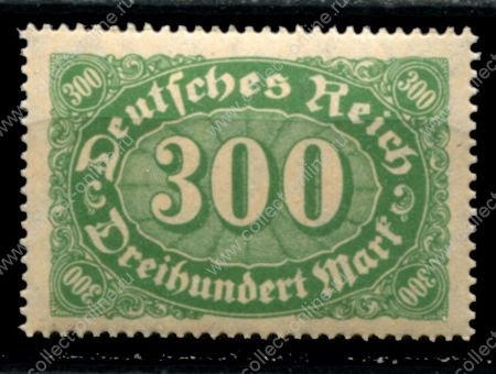 Германия 1922 г. • Mi# 221 • 300 марок • стандарт • MNH OG VF