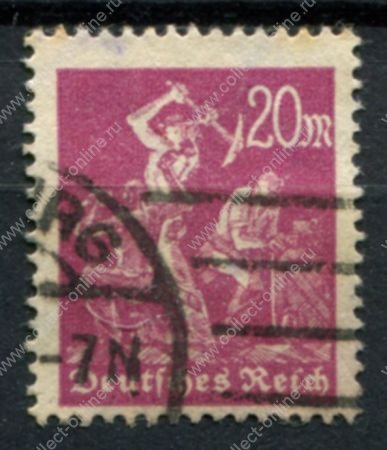 Германия 1922-1923 гг. • Mi# 241 • 20 марок • стандарт • Used F-VF ( кат. - €2 )