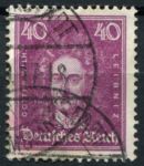 Германия 1926-1927 гг. • Mi# 395 • 40 pf. • Лейбниц • стандарт • Used F-VF