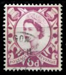 Великобритания • Шотландия 1958-67 гг. Gb# S3 • Елизавета II • 6d. • стандарт • Used F-VF