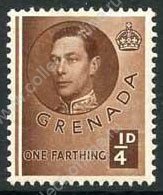 Гренада 1937-1950 гг. Gb# 152a • ¼ d. • Георг VI • осн. выпуск (прост. бум.) • MNH OG VF