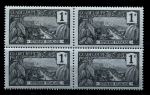 Гваделупа 1905-1907 г. • Iv# 55 • 1 c. • основной выпуск • вид на Бас-Терр • кв. блок • MNH OG VF