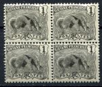 Французская Гвиана 1904-1907 гг. • Iv# 49 • 1 c. • муравьед • стандарт • кв. блок • MNH OG VF
