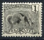 Французская Гвиана 1904-1907 гг. • Iv# 49 • 1 c. • муравьед • стандарт • MNH OG VF