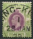 Гонконг 1921-1937 гг. • Gb# 125 • 20 c. • Георг V • стандарт • Used F-VF