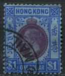 Гонконг 1921-1937 гг. • Gb# 129 • $1 • Георг V • стандарт • Used F-VF