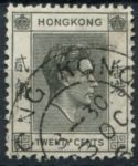 Гонконг 1938-1952 гг. • Gb# 147 • 20 c. • Георг VI • стандарт • Used F-VF