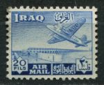 Ирак 1949 г. • SC# С5 • 20 f. • самолет над рлотиной • авиапочта • Used F-VF