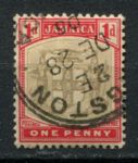 Ямайка 1903-1904 г. • Gb# 34 • 1 d. • герб колонии • стандарт • Used F-VF