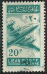 Ливан 1953 г. • SC# C178 • 20 p. • четырёхмоторный самолет Lockheed • авиапочта • Used VF